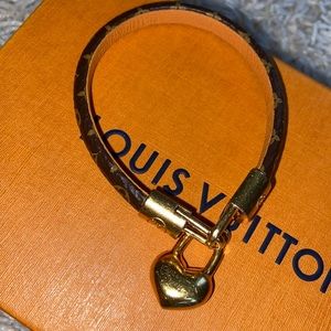 Louis Vuitton heart lock bracelet